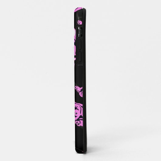 Bulldog-Silhouette Case-Mate iPhone Hülle (Hinten/Links)