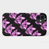 Bulldog-Silhouette Case-Mate iPhone Hülle (Rückseite (Horizontal))
