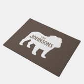 Bulldog Silhouette Custom Dog Lover's Doormat Fußmatte (Schrägansicht)