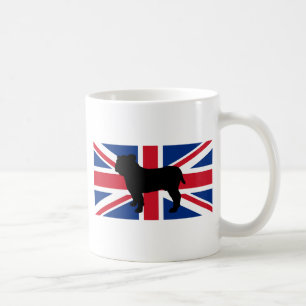 bulldog Silhouette flag United_Kingdom.png Kaffeetasse