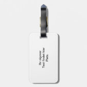 Bulldog-Silhouette Gepäckanhänger (Rückseite vertikal)