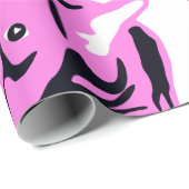 Bulldog-Silhouette Geschenkpapier (Rolleneckpunkt)