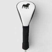 Bulldog-Silhouette Golf Headcover (Vorderseite)