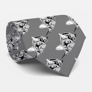 Bulldog-Silhouette Krawatte