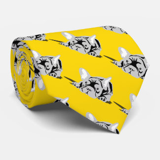 Bulldog-Silhouette Krawatte