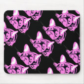 Bulldog-Silhouette Mousepad (Vorne)