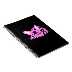 Bulldog-Silhouette Notizblock