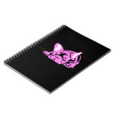 Bulldog-Silhouette Notizblock (Linke Seite)