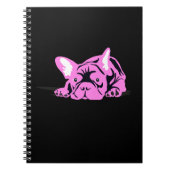 Bulldog-Silhouette Notizblock (Vorderseite)