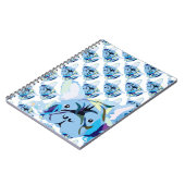 Bulldog-Silhouette Notizblock (Linke Seite)