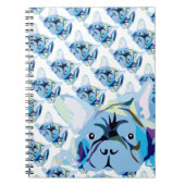 Bulldog-Silhouette Notizblock (Vorderseite)