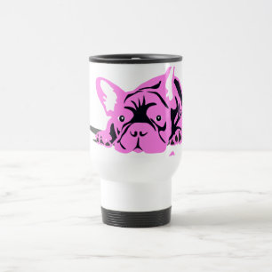 Bulldog-Silhouette Reisebecher