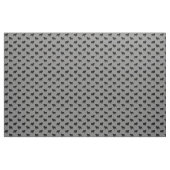 Bulldog-Silhouetten-Muster| Graue Hunde Stoff (Yard (91,4 cm))