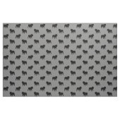 Bulldog-Silhouetten-Muster| Graue Hunde Stoff (Fat Quarter (45,7 x 55,9 cm))