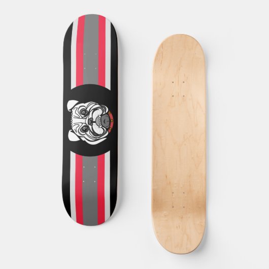 Bulldog-Skateboard Skateboard (Vorderseite)