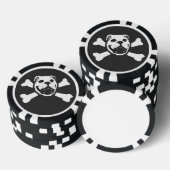 BULLDOG SKULL (von Bulldog Haven NW) Poker Chip (Stapel)