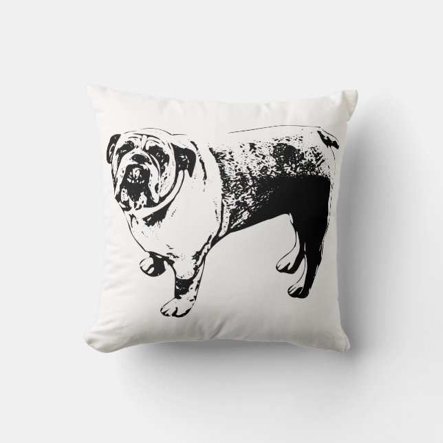 Bulldog Sofa Accent Kissen (Vorderseite)