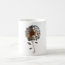 Bulldog-Sonnenblume, du bist meine Welt Hund Theme Kaffeetasse