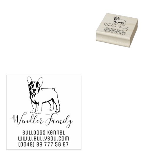 Bulldog Special Briefmarke Gummistempel (Stempel)