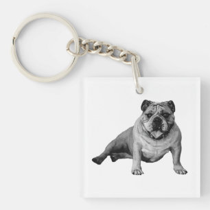 Bulldog-Spielzeug-Schlüsselanhänger Schlüsselanhänger