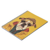 Bulldog Spiral Foto Notebook Notizblock (Linke Seite)