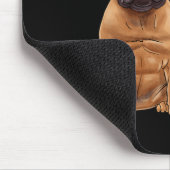 Bulldog spricht mir Französisch Mousepad (Ecke)