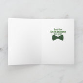 Bulldog St. Patrick's Day Card Karte (Innenseite)