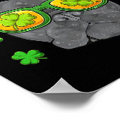 Bulldog St Patrick's Day Frenchie Lover Men Women Poster (Ecke)