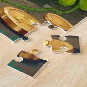 Bulldog St. Patrick's Day Lustiger Glückshund Puzzle (Seite)