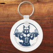 Bulldog Stärke Schlüsselanhänger (Rückseite)