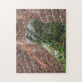 Bulldog Statue Savannah GA Fotografy Puzzle (Vertikal)
