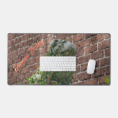 Bulldog Statue Savannah GA Fotografy Schreibtischunterlage (Tastatur & Maus)