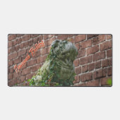 Bulldog Statue Savannah GA Fotografy Schreibtischunterlage (Vorderseite)