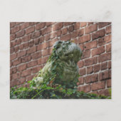 Bulldog Statue Savannah Georgia Fotografie Postkarte (Vorderseite)