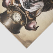 Bulldog Steampunk Decoupage Tissue Paper Seidenpapier (Ausschnitt)