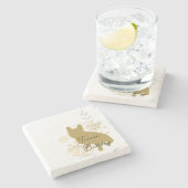 Bulldog Steinuntersetzer (Seitenansicht)