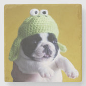 Bulldog Steinuntersetzer (Vorderseite)