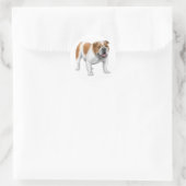 Bulldog-Sticker Runder Aufkleber (Tasche)