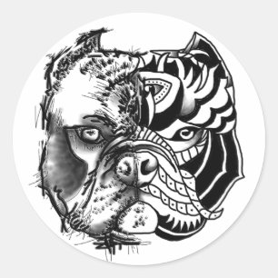 BULLDOG STICKER - Skizze/Stammbaum