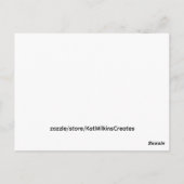 Bulldog Stink Auge Postkarte (Rückseite)