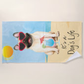 Bulldog Strandtuch (Vorderseite)