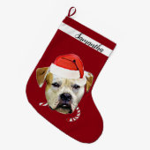 Bulldog-Strumpf Großer Weihnachtsstrumpf (Vorderansicht (hängend))