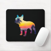 Bulldog Sunset Design Mousepad (Mit Mouse)