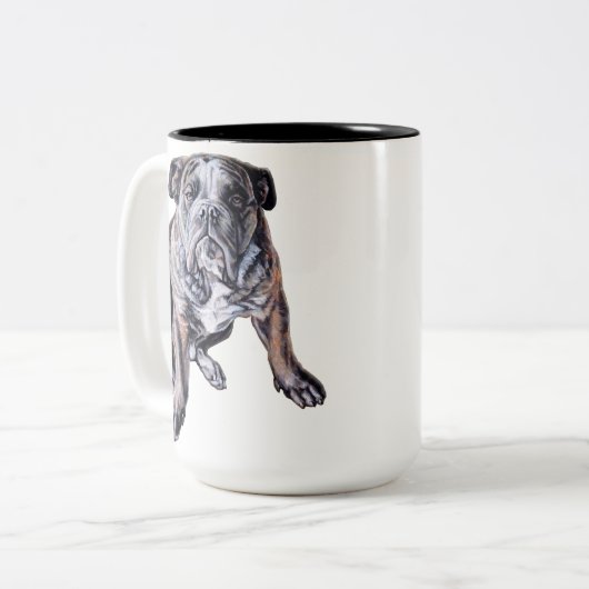 Bulldog Tasse Kaffee Cup Coole englische Bulldog C (Vorderseite Links)