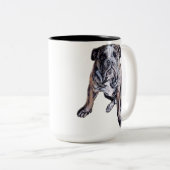 Bulldog Tasse Kaffee Cup Coole englische Bulldog C (VorderseiteRechts)