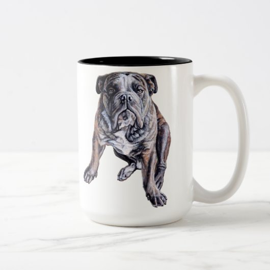 Bulldog Tasse Kaffee Cup Coole englische Bulldog C (Rechts)