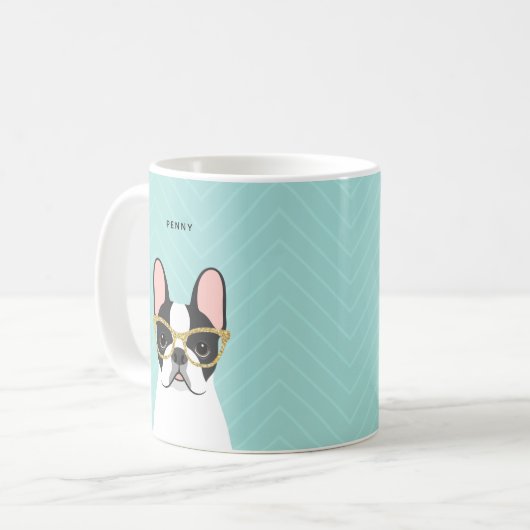 Bulldog-Tasse Kaffeetasse (Vorderseite Links)
