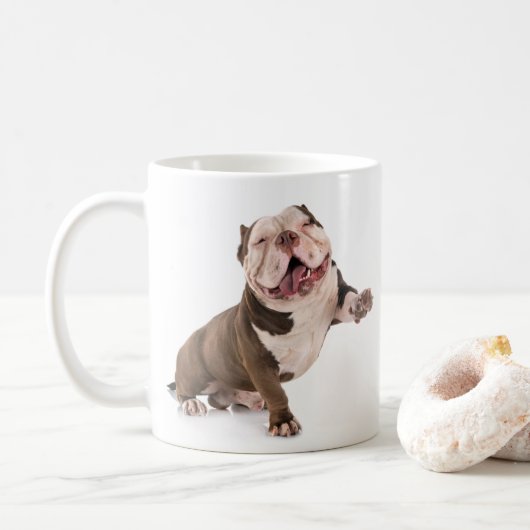 Bulldog-Tasse Kaffeetasse (Mit Donut)