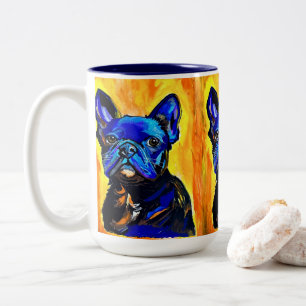 Bulldog-Tasse Zweifarbige Tasse