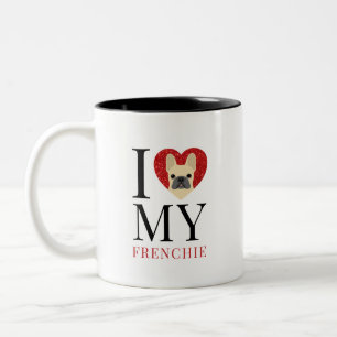 Bulldog-Tasse Zweifarbige Tasse